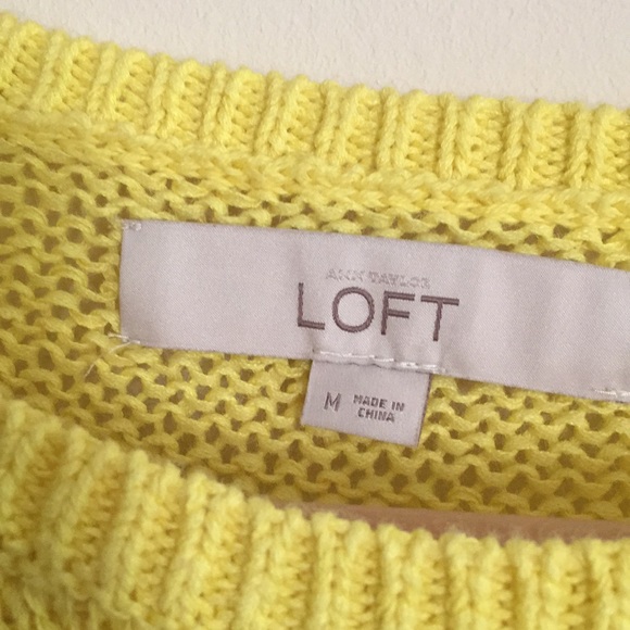 Loft Yellow Sweater - Picture 2 of 7